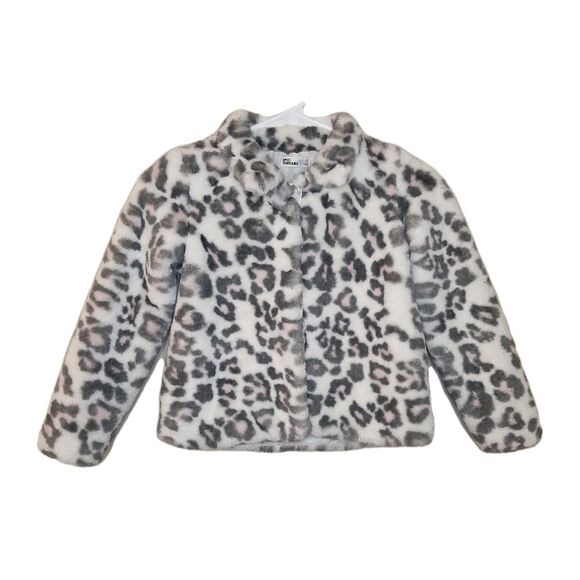 Epic Threads Other - Epic Threads Jacket Multicolor Girls Size 6X Fuzzy Faux Fur Coat Button Up